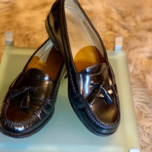 Cole Haan Pinch Tassel Loafers in Black main image 4